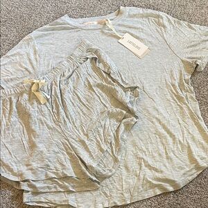 Lattelove live set grey pajama set medium